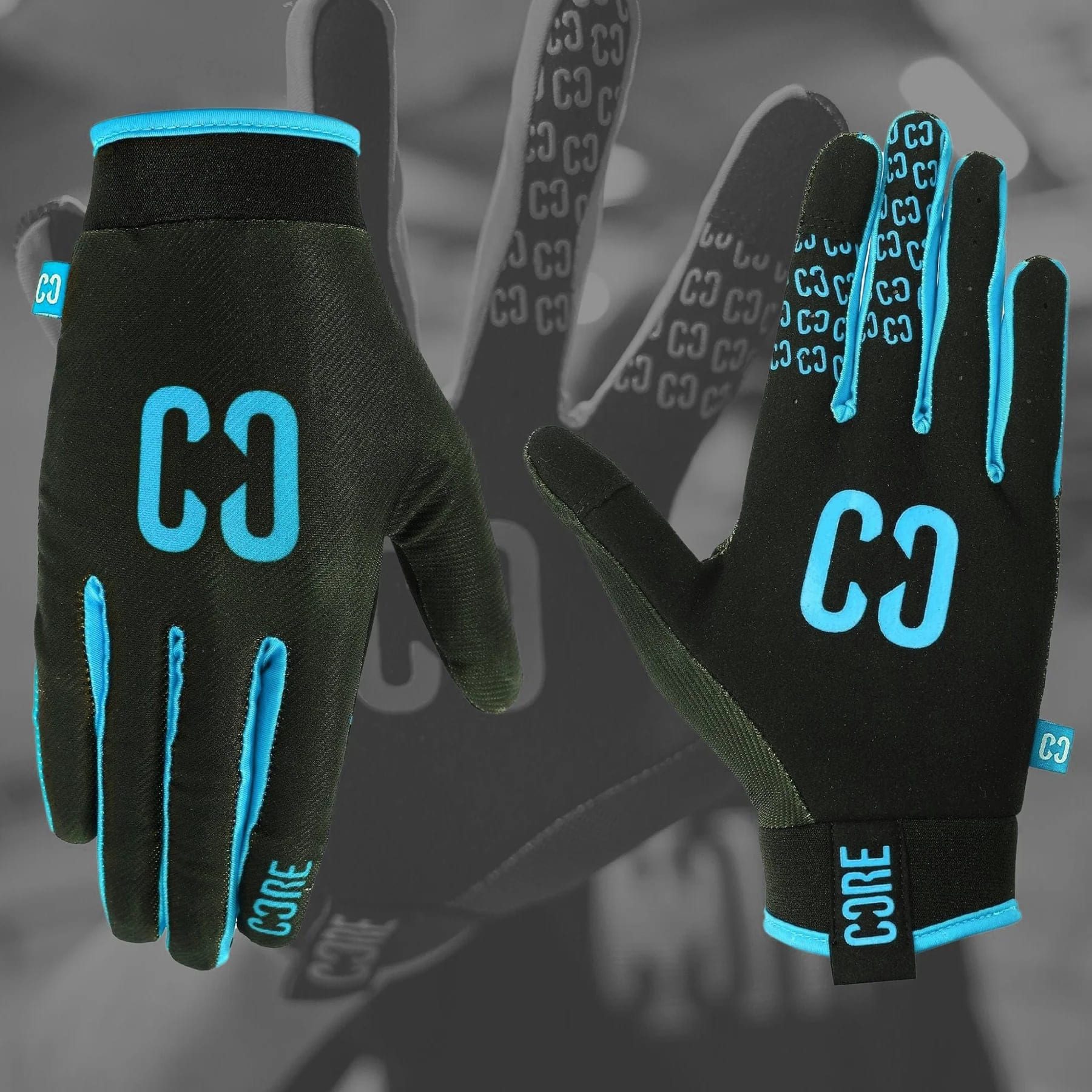 CORE - Aero Gloves - Accent Teal - rukavice pro freestyle koloběžky